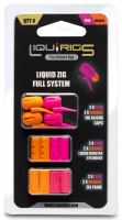 Liquirigs Súprava Liquid Zig Kompletný Systém 4 ks - Ružová a Oranžová