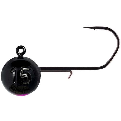 Monkey Lures Jigová Hlavička MNKY Hook Black Pink 3 ks 2/0