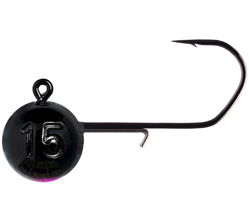 Monkey lures jigová hlavička mnky hook black pink 3 ks 2/0 - 18 g