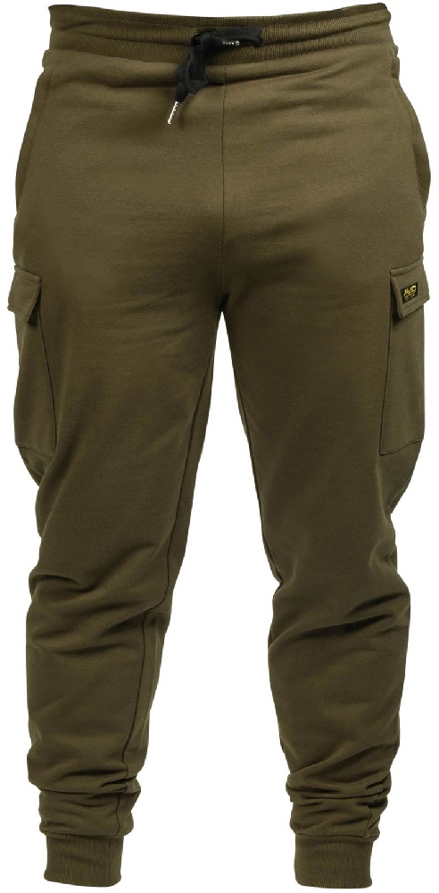 Avid carp tepláky cargo joggers green - m