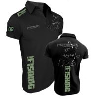 HOTSPOT DESIGN Tričko Carpfishing s golierikom (1)