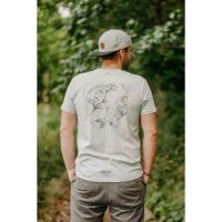 Giants Fishing Tričko Pánské Kapor s Kostrou Sivé (3)