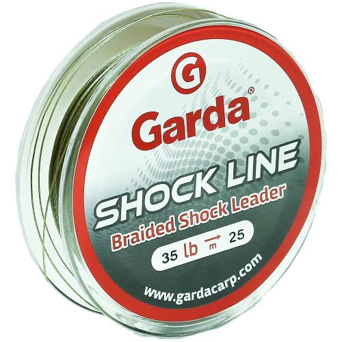 Garda Náväzcová Šnúra Shock Line Zelená 25 m - Nosnosť 35 lb