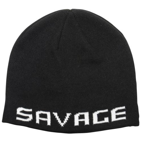 Savage Gear Čiapka Logo Beanie One Size Black White