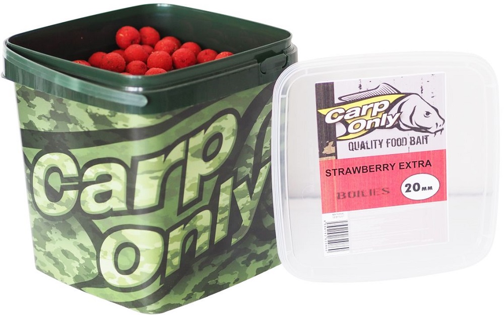 Carp only boilies strawberry extra - 3 kg 16 mm