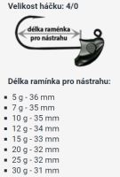 RedBass Jigová Hlavička Neviaznúca StandUp Pro Sickle 5 ks 4/0 (2)