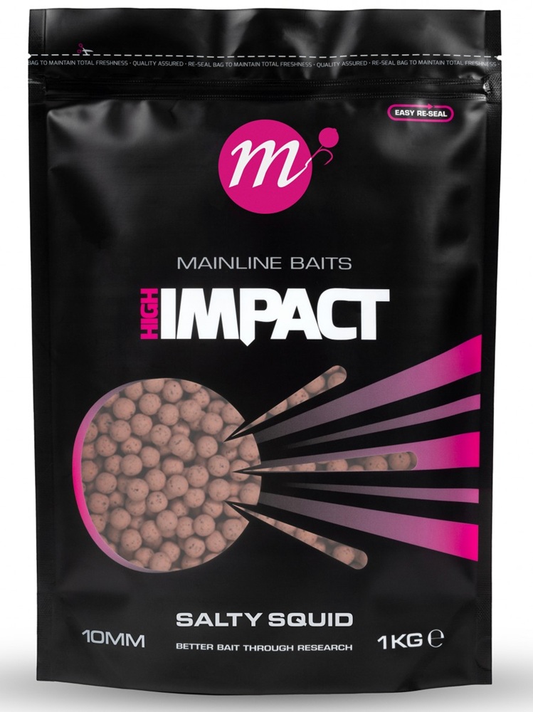 Mainline boilie hi impact salty squid 1 kg - 15 mm