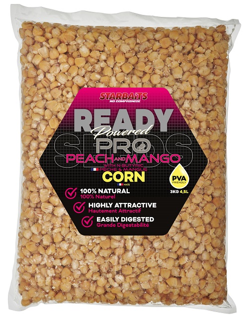 Starbaits kukurica ready seeds pro peach mango - 3 kg