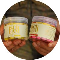 One More Cast Plávajúce Boilie Boosted Fluoro Pop-Ups iScream 70 g 14 mm - White & Yellow