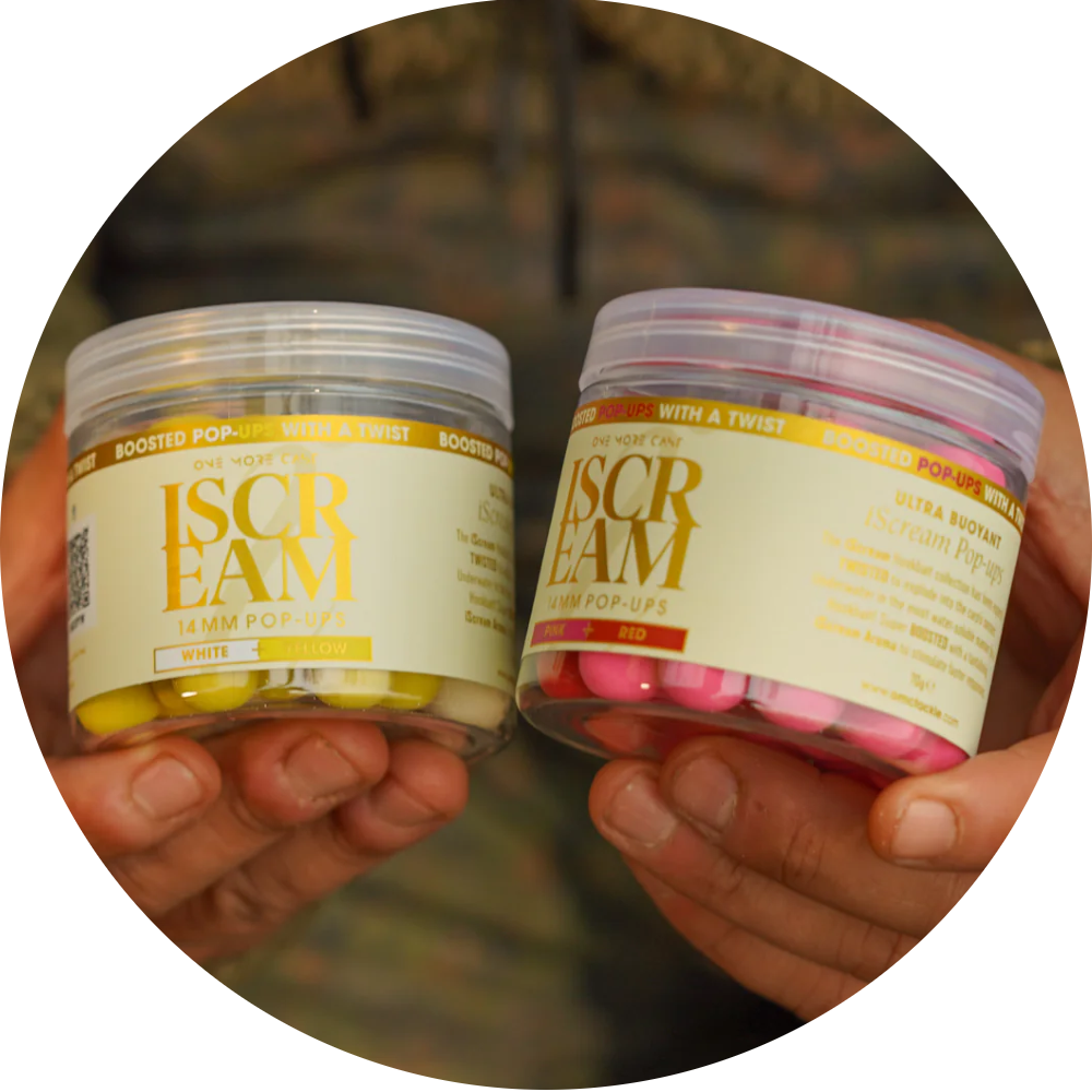 E-shop One more cast plávajúce boilie boosted fluoro pop-ups iscream 70 g 14 mm - white & yellow
