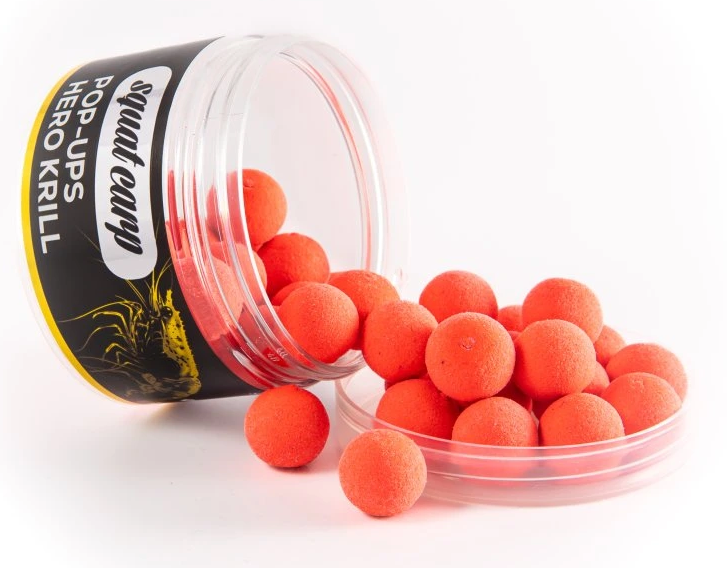 Squat carp plávajúce boilies pop-up hero krill 60 g - 16 mm