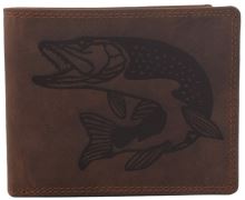 Mercucio Peňaženka Svetlohnedá Vzor 18 Šťuka Mercucio Peňaženka Svetlohnedá Vzor 18 Šťuka