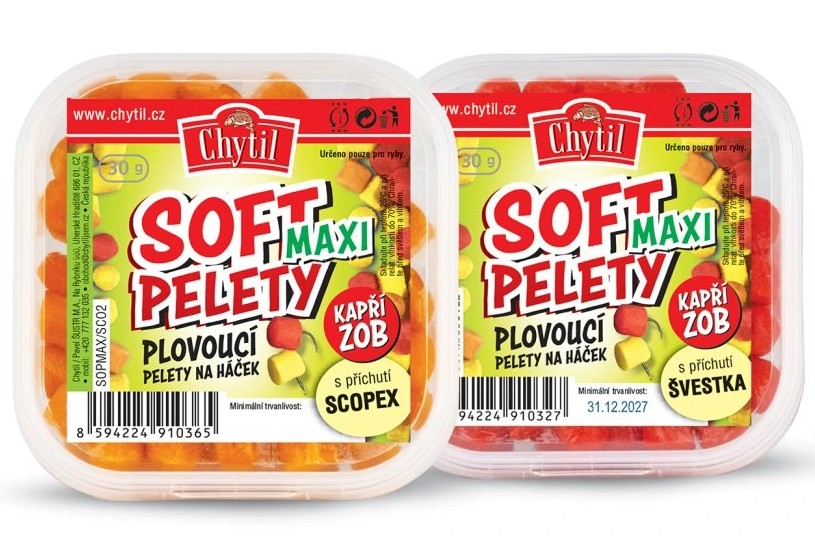 E-shop Chytil plávajúce soft pelety maxi 12-14 mm 30 g - ananás