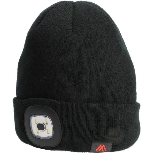 Mikado Zimná Čiapka LED Beanie Čierna