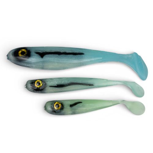 Yaccuza Gumová Nástraha Hand Made Killer Airbrush Blue Silver Ghost