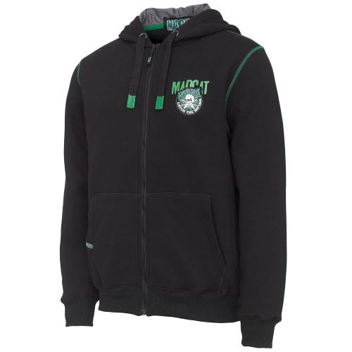 Madcat Mikina Badge Logo Zip Hoodie Black Caviar