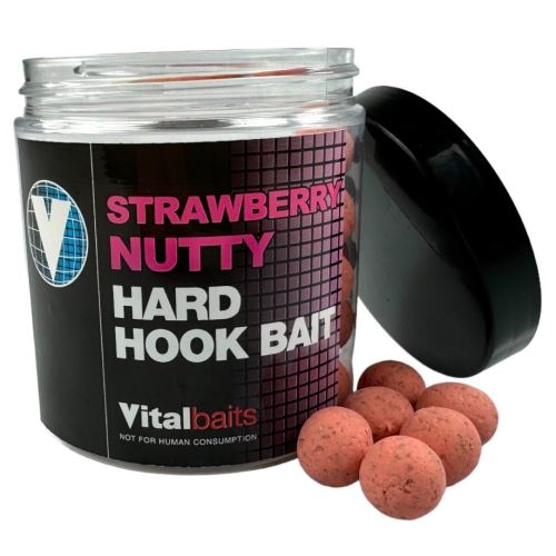 Vitalbaits Boilies Hard Hook Baits Strawberry Nutty