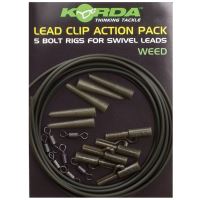 Korda Montáž Lead Clip Action Pack 5 ks-Clay
