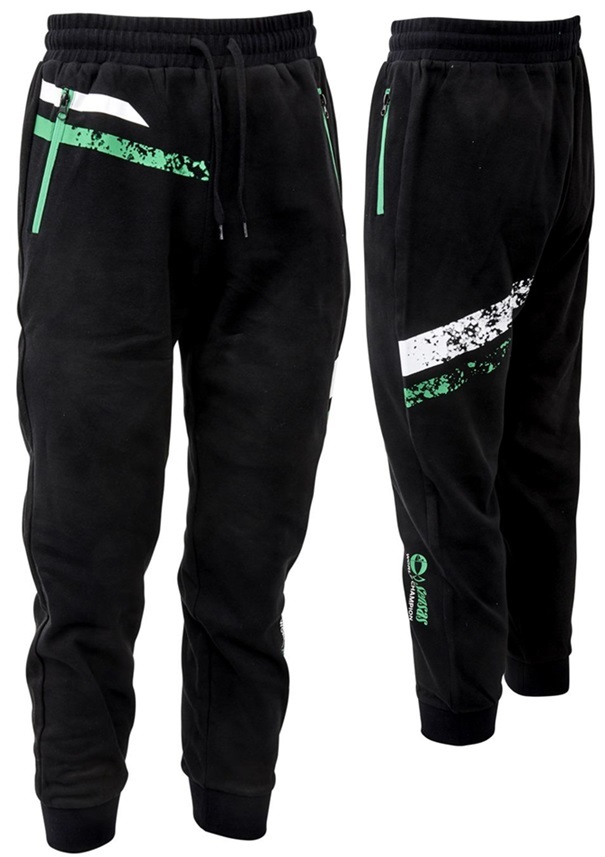 Sensas tepláky jogging stripes black - xxl