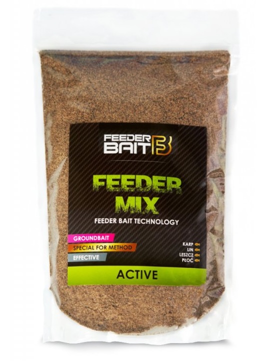 Feederbait krmítková zmes feeder mix active 800 g