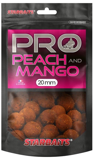 E-shop Starbaits boilie probiotic peach mango + n-butyric - 200 g 20 mm