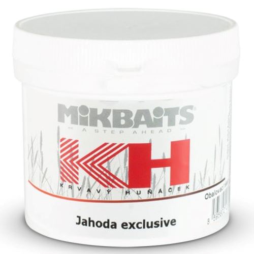 Mikbaits Obaľovacie Cesto Krvavý Huňáček Jahoda Exclusive 200 g