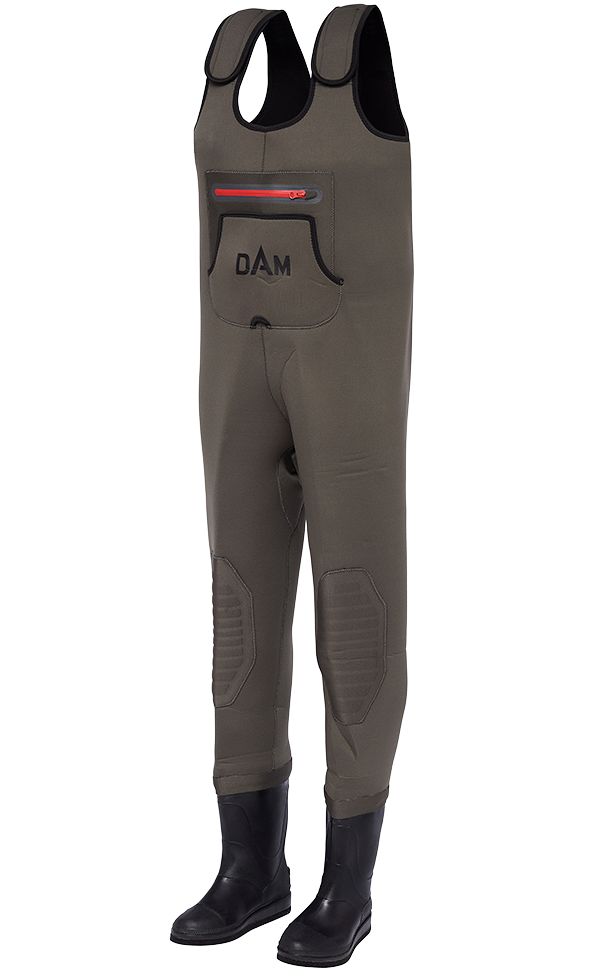 E-shop Dam brodiace nohavice break point neoprene wader bootfoot cleated grey - m 40-41