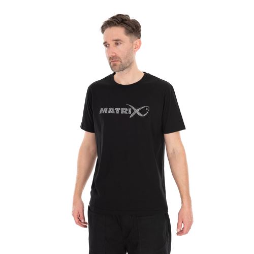 Matrix Tričko Large Fade T-Shirt Black Grey
