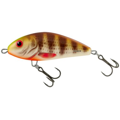 Salmo Wobler Fatso Floating Spotted Brown Perch
