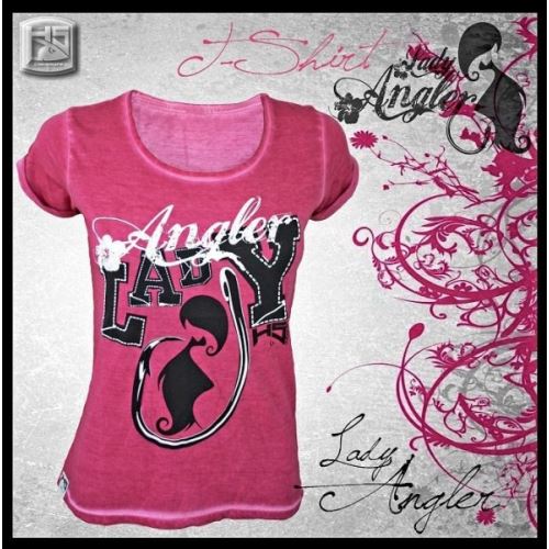 HOTSPOT DESIGN Tričko Lady Angler ružové