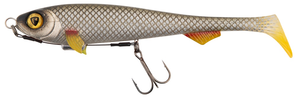 E-shop Fox rage gumová nástraha super slick shad loaded uv silver ghost - 18 cm