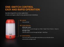 Fenix Nabíjací Lampáš CL26R Zelená (7)