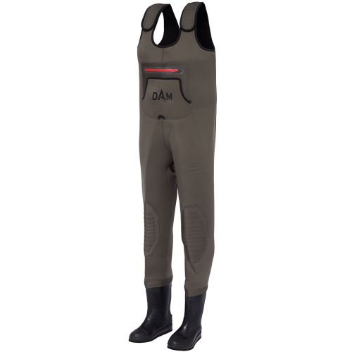 Dam Brodiace Nohavice Break Point Neoprene Wader Bootfoot Felt Grey Bl