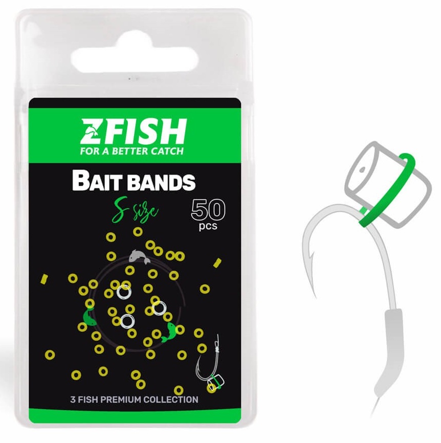 Zfish nástrahový krúžok micro bait bands 50 ks - l