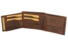 Mercucio Peňaženka Svetlohnedá Vzor 57 Rybár A Zubáč (1)