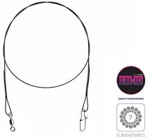 Delphin Lanko Titanové 1x7 Bomb S Obratlíkom A Karabinou 2 ks Delphin Lanko Titanové 1x7 Bomb S Obratlíkom A Karabinou 2 ks