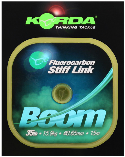 Korda fluorocarbon stiff link boom 15 m - 0,55 mm 25 lb