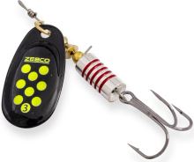 Zebco Rotačka Trophy Z-Swirl Strieborná Čierno Žlté Bodky