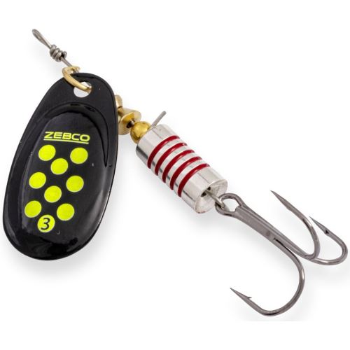 Zebco Rotačka Trophy Z-Swirl Strieborná Čierno Žlté Bodky