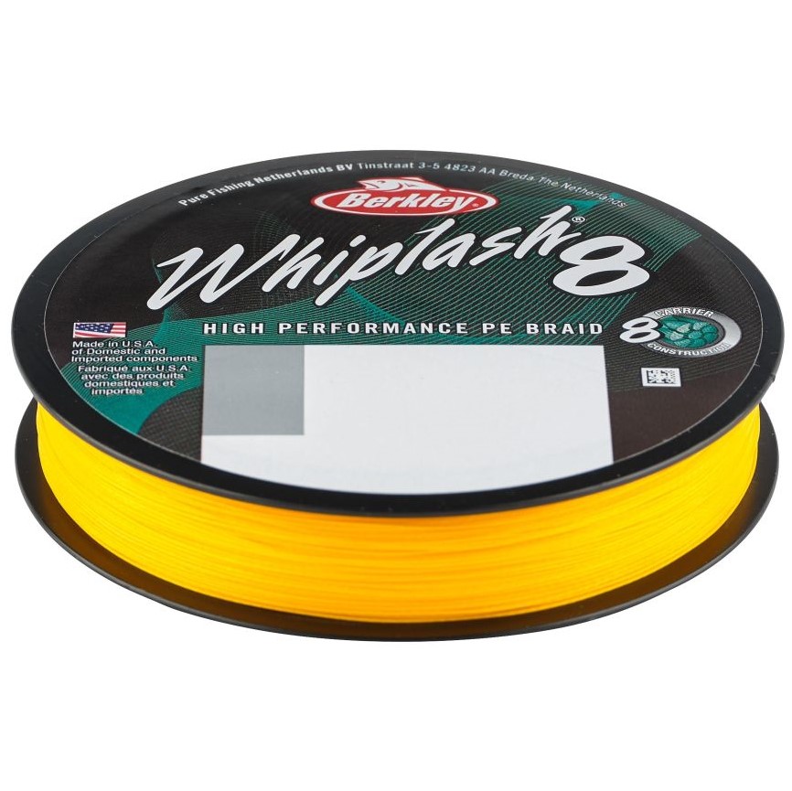 Berkley splietaná šnúra whiplash 8 yellow - 0,10 mm 14,8 kg 300 m