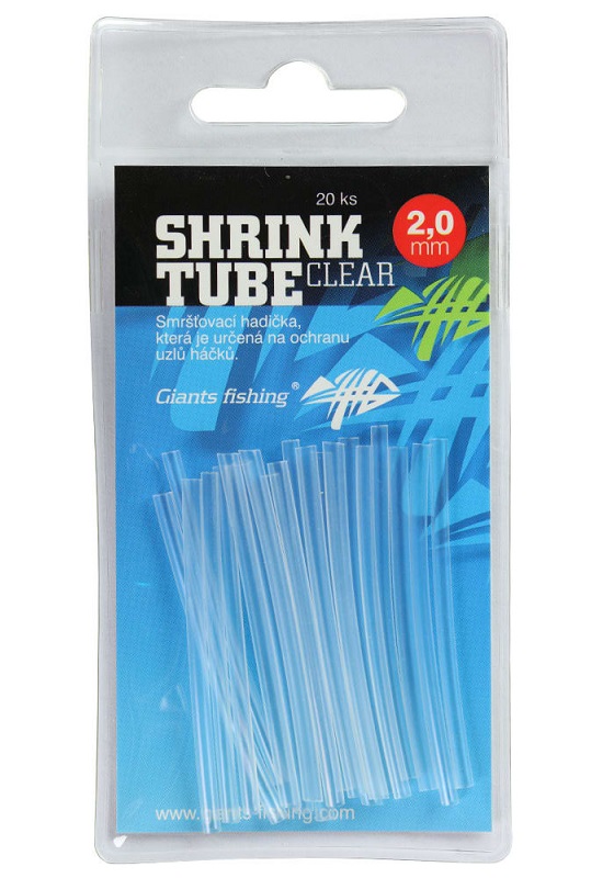 Giants fishing zmršťovacia hadička shrink tube clear 20 ks - 1,6 mm