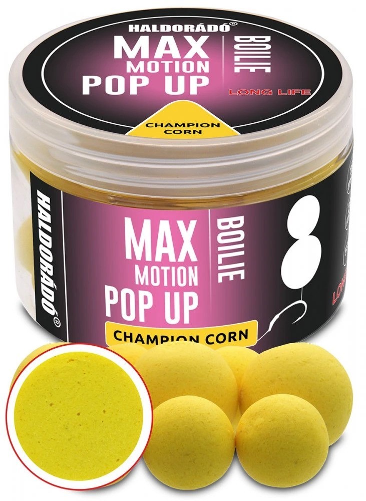 E-shop Haldorádó plávajúce boilies pop-up max motion 50 g 16+20 mm - champion corn