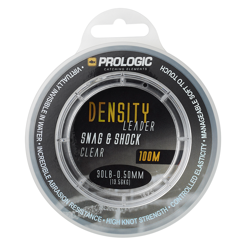 Prologic šokový vlasec density snag shock leader clear 100 m - 0,60 mm 20,41 kg