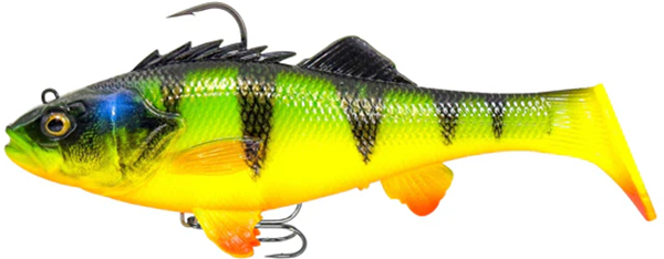 E-shop Savage gear gumová nástraha 3d perch rtf fs fire perch - 12,5 cm 37 g