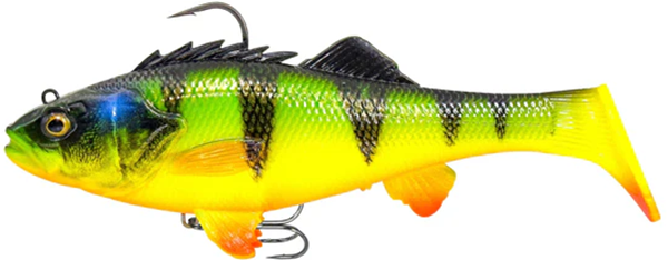 Savage gear gumová nástraha 3d perch rtf fs fire perch - 20 cm 137 g