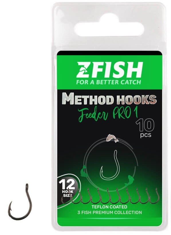 E-shop Zfish háčiky method feeder pro 1 10 ks - veľkosť 8