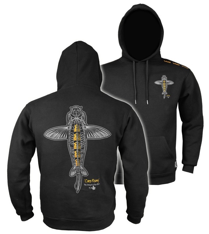 E-shop Vass mikina carp rising hoodie black - xl