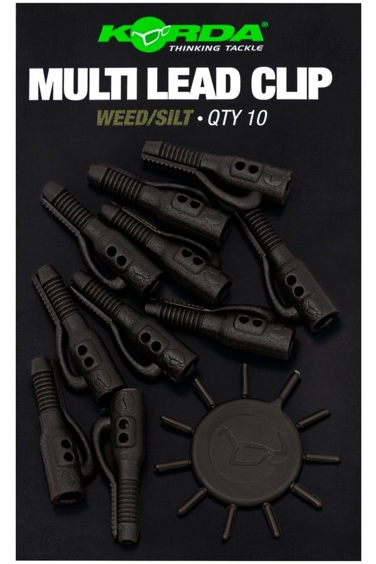 Korda závesky multi lead clip - weed/silt