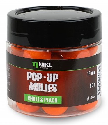 Nikl plávajúce boilies chilli & peach 50 g - 16 mm