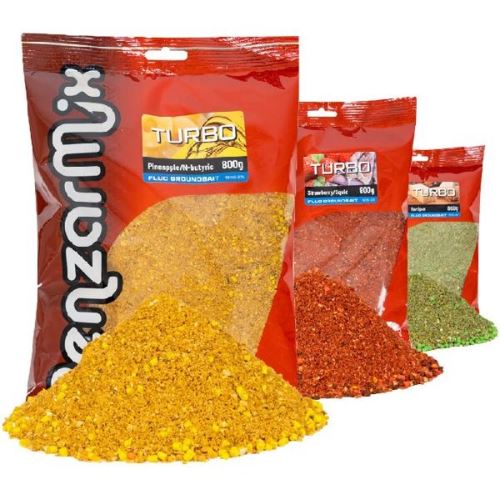 Benzar Mix Krmítková Zmes Groundbait Turbo Fluo 800 g